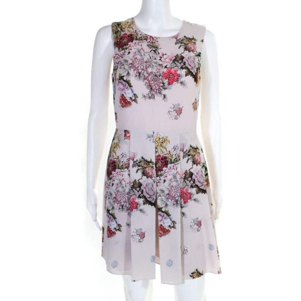 Slate & Willow Womens Rose Garden Floral A Line Dress Pink Size 4 10379330
